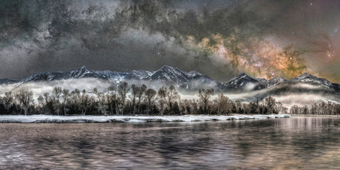 Cold Night on the Yellowstone - 25x50 metallic archival paper