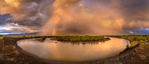 Evening Rainbow at the Oxbow