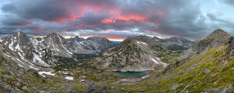 Above Summit Lake at Sunset